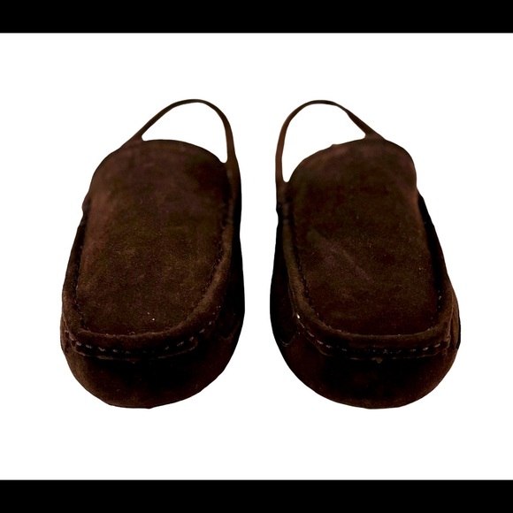 FIRESIDE BY DEARFOAMS Men's Genuine Shearling Moccasin Brown - Size 10 NEW - Picture 3 of 8